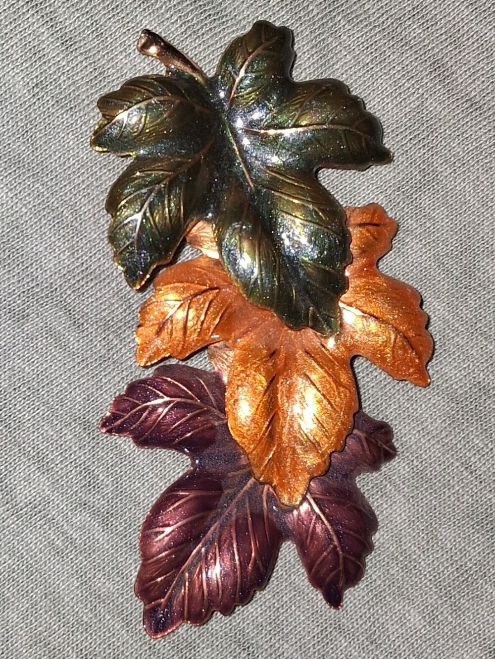 Vintage Fall Leaf Brooch
